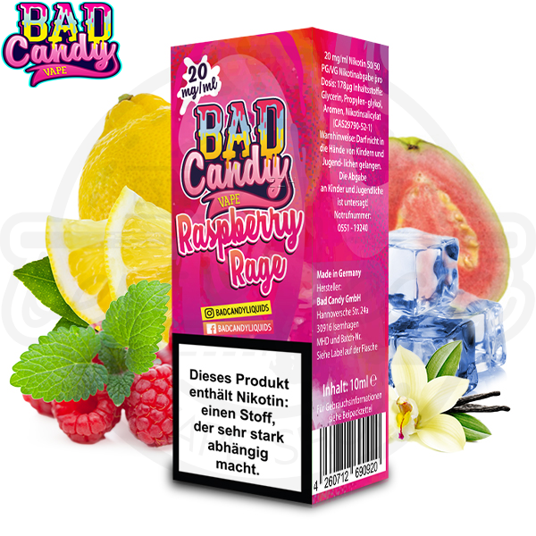 Bad Candy NicSalt Raspberry Rage 10ml