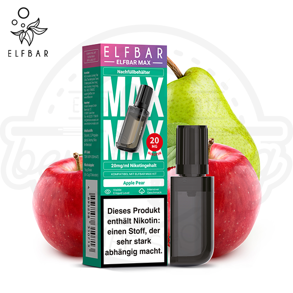 Elfbar Max Nachfüllbehälter Apple Pear 10ml