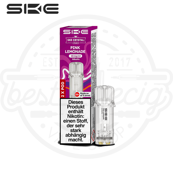 SKE Crystal Plus Pod Pink Lemonade NicSalt 2x 2ml