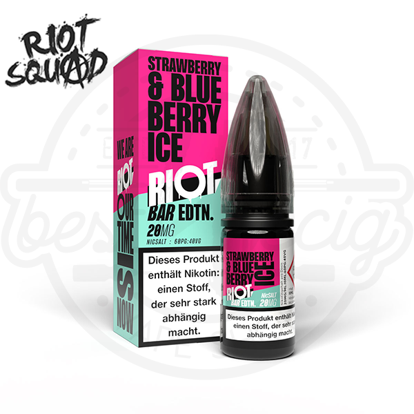 Riot Squad Bar Edition Nicsalt Strawberry Blueberry Ice 10ml