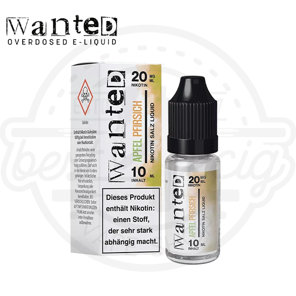 Wanted NicSalt Apfel Pfirsich 10ml