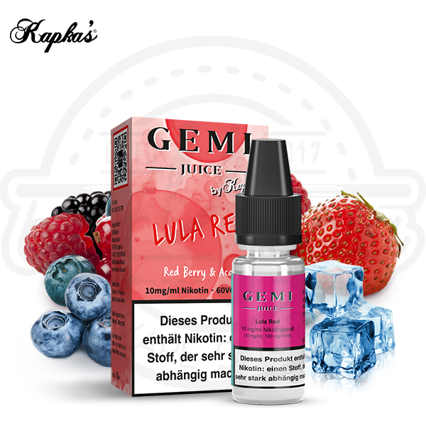 Gemi Juice By Kapka's Flava NicSalt Lula Red 10ml