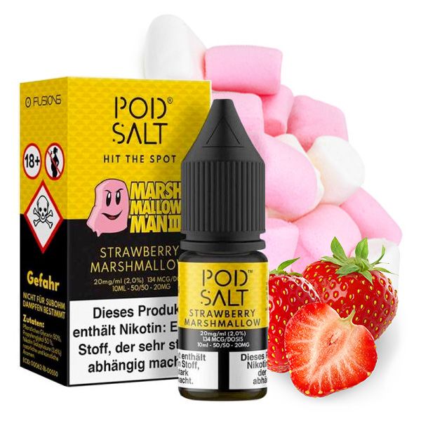 Pod Salt Fusion NicSalt Strawberry Marshmallow 10ml