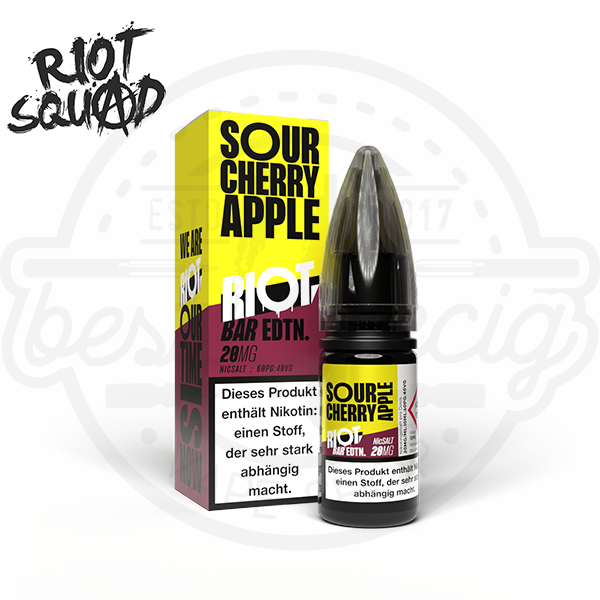 Riot Squad Bar Edition Nicsalt Sour Cherry Apple 10ml