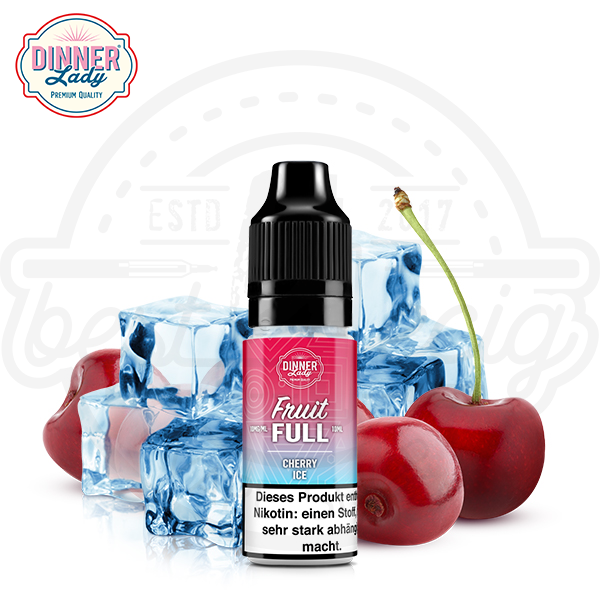 Dinner Lady Fruit Full NicSalt Cherry Ice 10ml