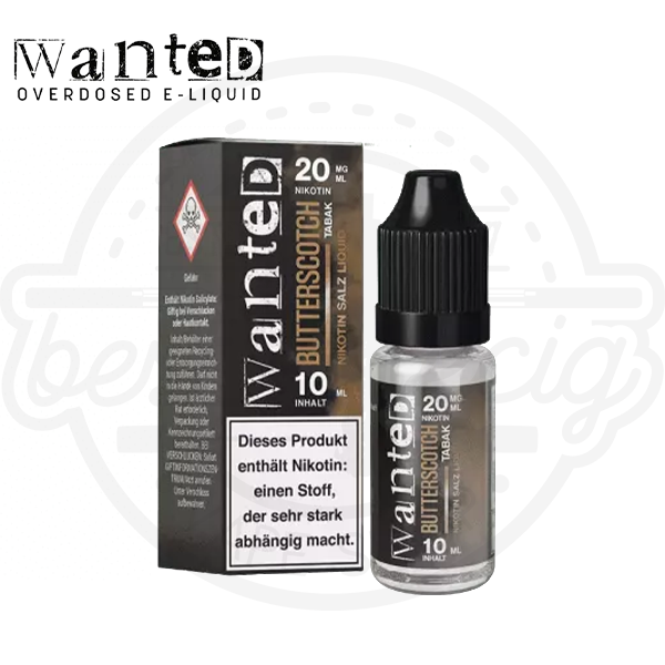 Wanted NicSalt Butterscotch Tabak 10ml