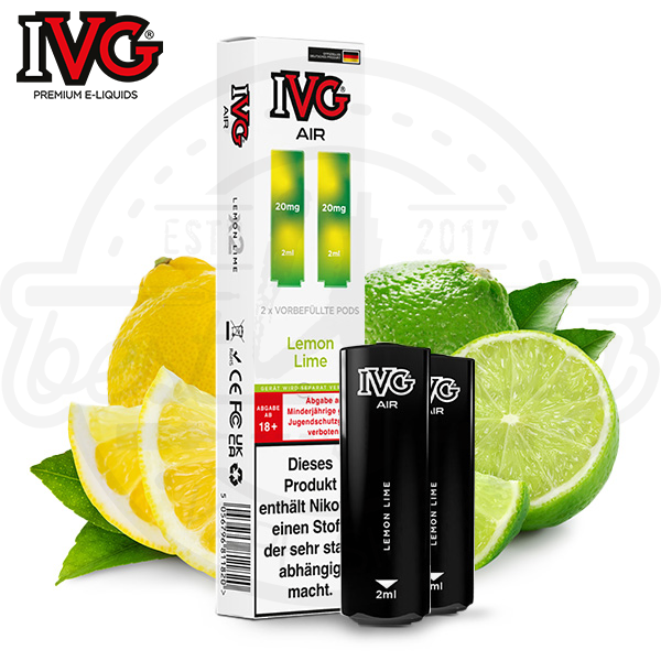 IVG Air 2in1 Pods Lemon Lime NicSalt 2x 2ml