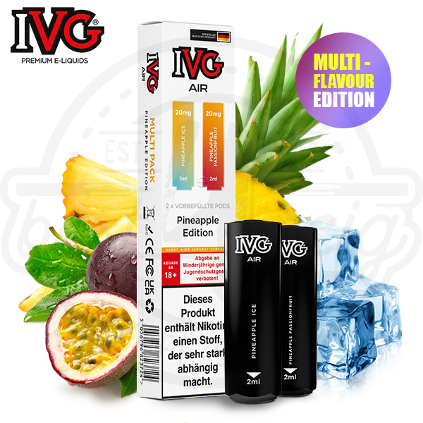 IVG Air Multi Flavour Pods Pineapple Edition NicSalt 2x 2ml