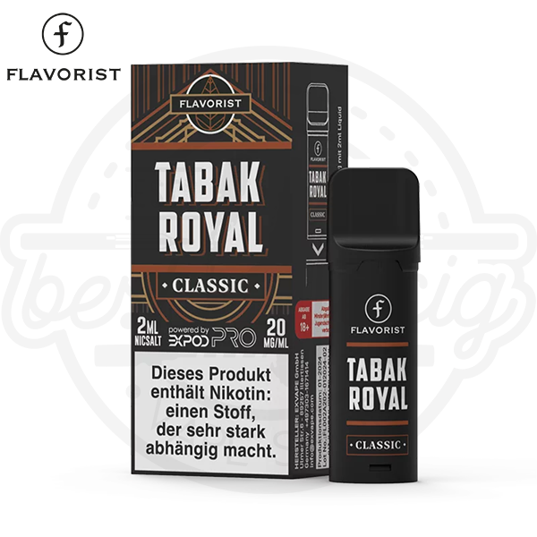 Flavorist Prefilled Pods Tabak Royal