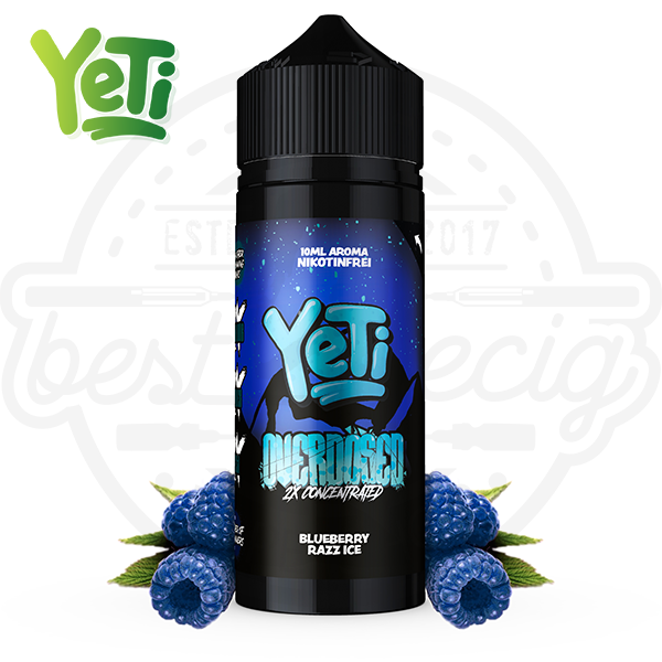 Yeti Overdosed Aroma Blueberry Razz Ice 10ml