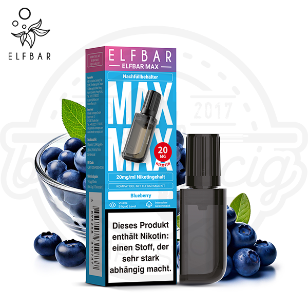 Elfbar Max Nachfüllbehälter Blueberry 10ml