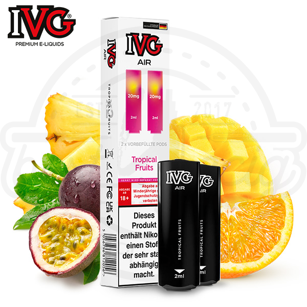 IVG Air 2in1 Pods Tropical Fruits NicSalt 2x 2ml