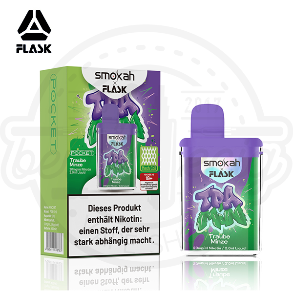 Flask X Pocket Einweg Vape - Tramin 20mg