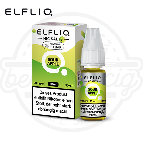 Elfbar Elfliq NicSalt Sour Apple 10ml