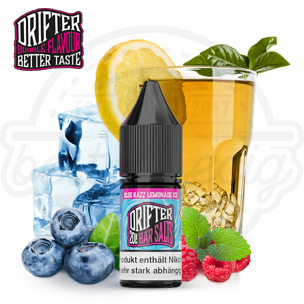 Drifter NicSalt Blue Razz Lemonade Ice 10ml