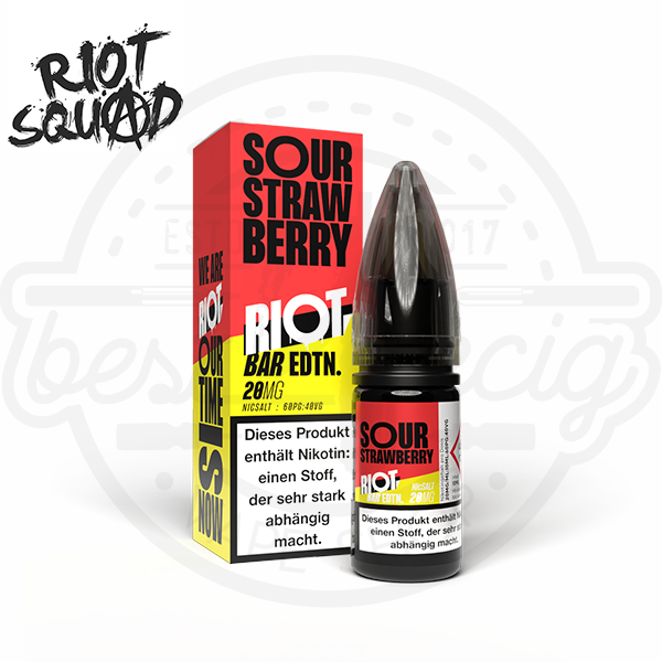 Riot Squad Bar Edition Nicsalt Sour Strawberry 10ml