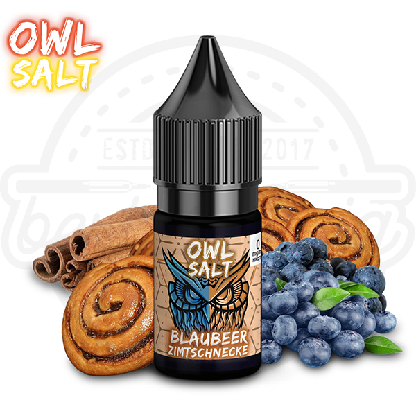 OWL Salt NicSalt Blaubeer Zimtschnecke 10ml