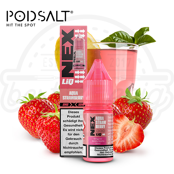 Pod Salt NexLiq NicSalt Aqua Strawberry 10ml