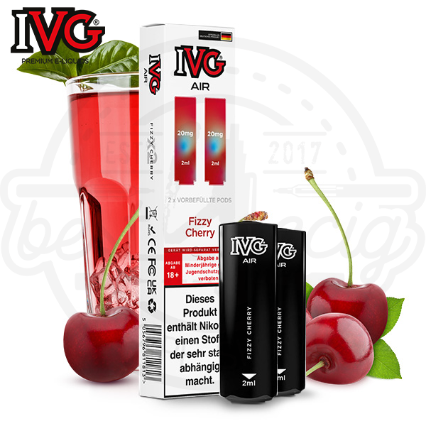 IVG Air 2in1 Pods Fizzy Cherry NicSalt 2x 2ml