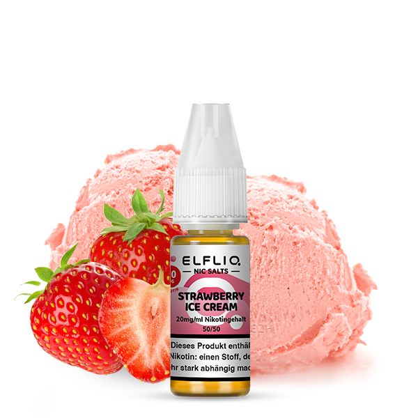 Elfbar Elfliq NicSalt Strawberry Ice Cream 10ml