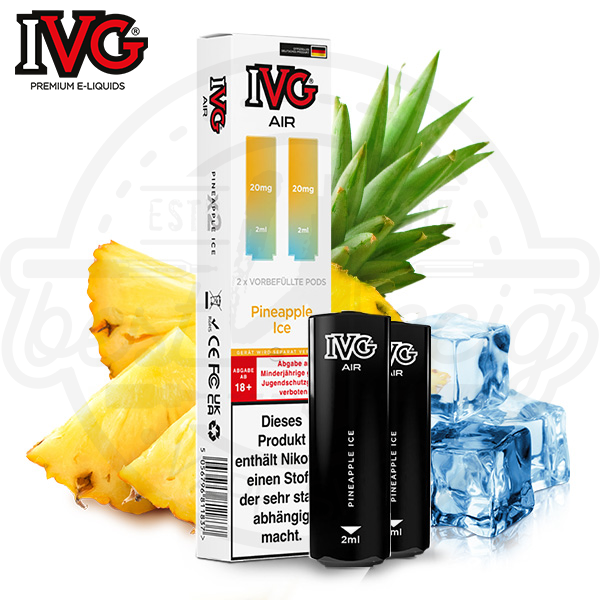 IVG Air 2in1 Pods Pineapple Ice NicSalt 2x 2ml