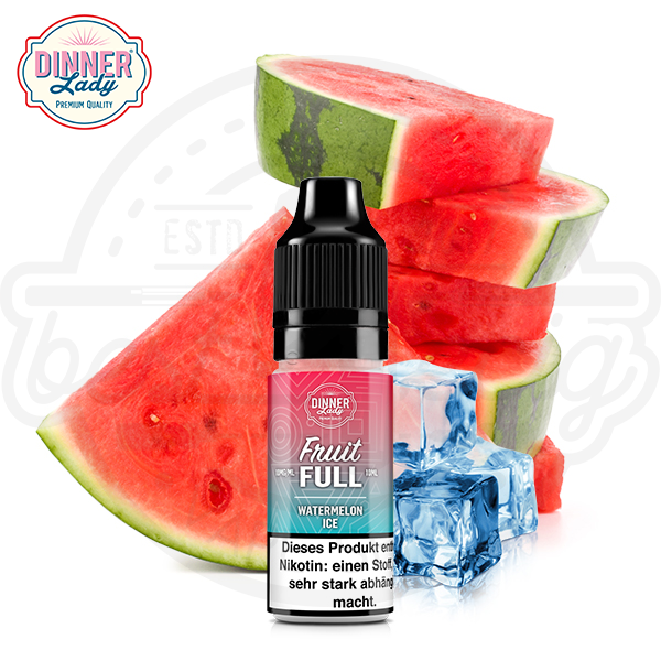 Dinner Lady Fruit Full NicSalt Watermelon Ice 10ml