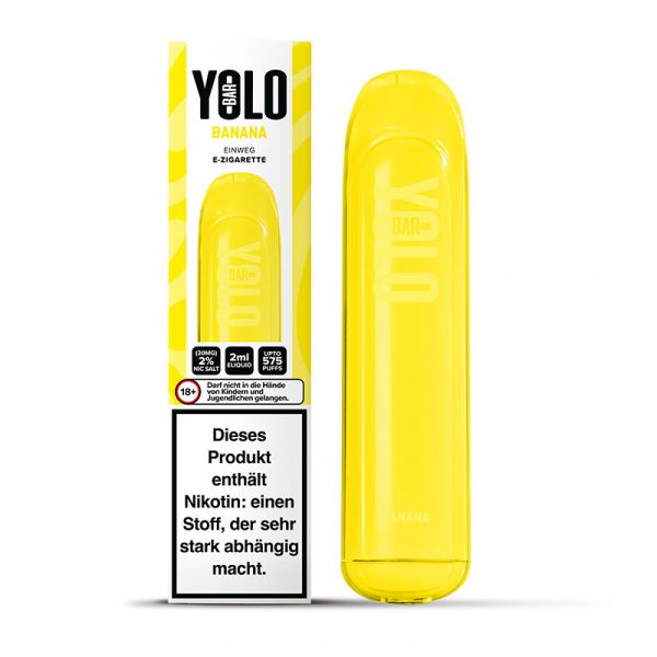 Yolo Bar Einweg Vape Pen - Banana Nikotinsalz 20mg