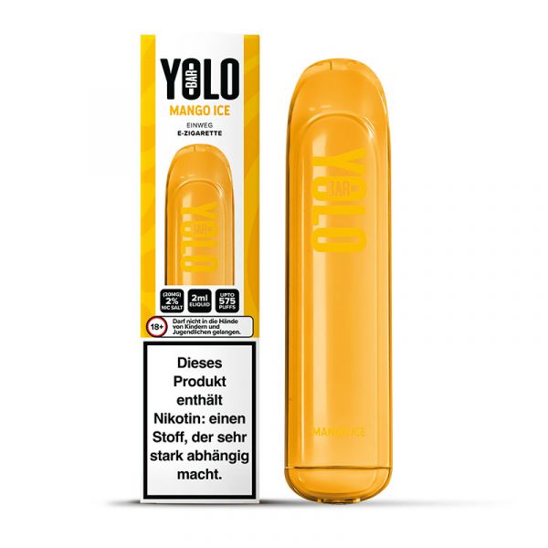 Yolo Bar Einweg Vape Pen - Mango Ice Nikotinsalz 20mg