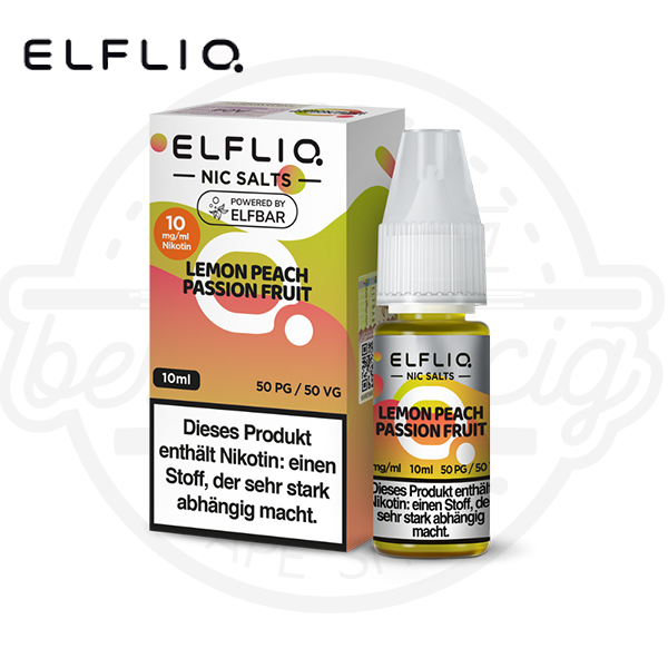 Elfbar Elfliq NicSalt Lemon Peach Passion Fruit 10ml