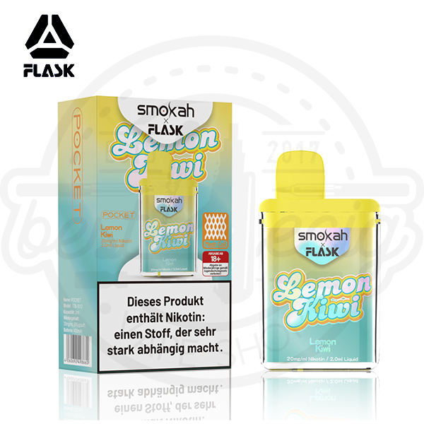 Flask X Pocket Einweg Vape - Lemon Kiwi 20mg