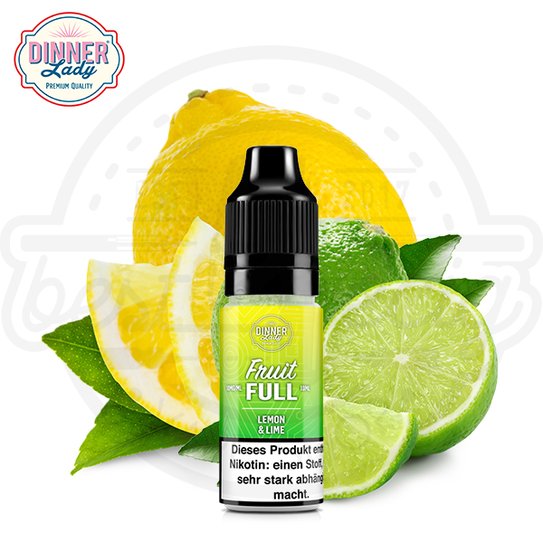 Dinner Lady Fruit Full NicSalt Lemon & Lime 10ml