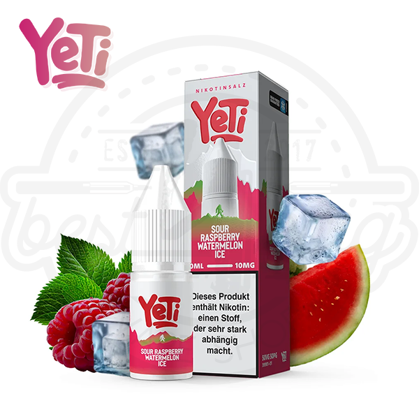 Yeti Summit NicSalt Sour Raspberry Watermelon Ice 10ml