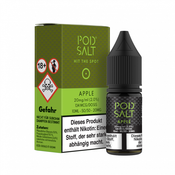 Pod Salt NicSalt Apple 10ml