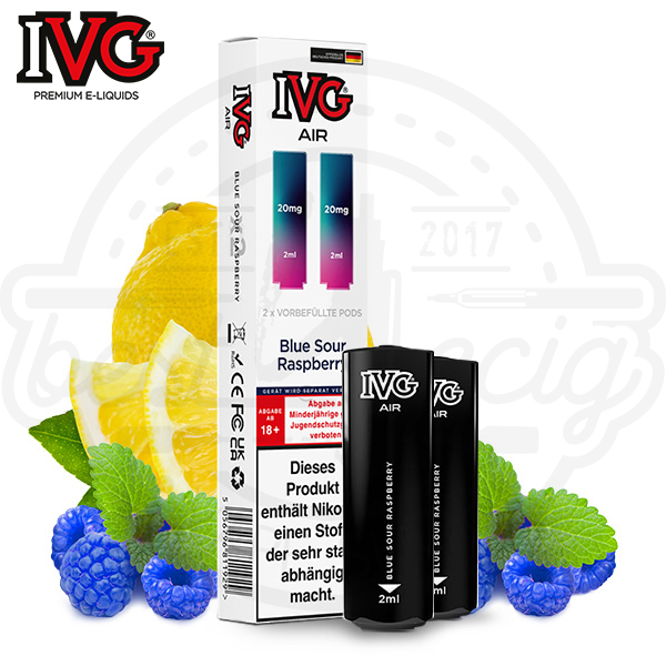 IVG Air 2in1 Pods Blue Sour Raspberry NicSalt 2x 2ml