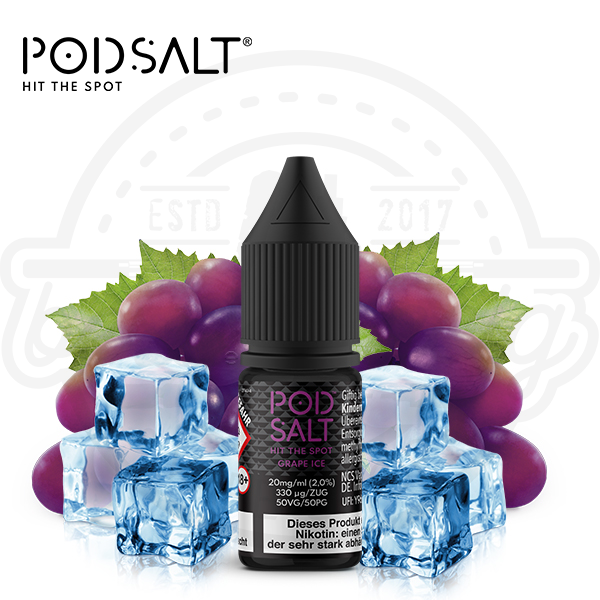 Pod Salt NicSalt Grape Ice 10ml