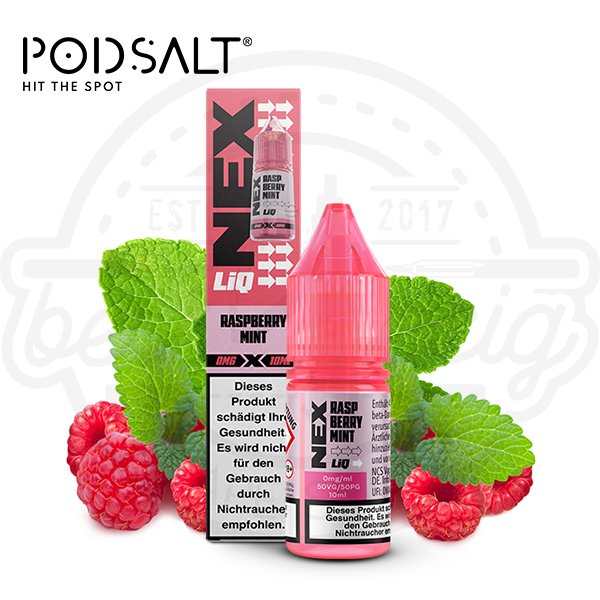 Pod Salt NexLiq NicSalt Raspberry Mint 10ml